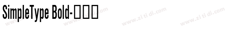 SimpleType Bold字体转换